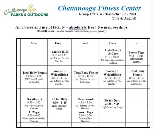 August Fitness