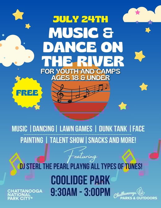 Blue and Yellow Gradient Cute Playful Summer Music Festival Flyer
